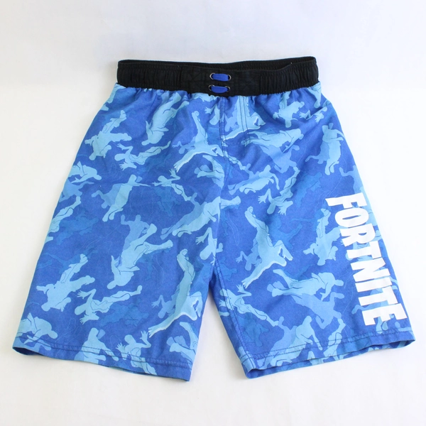 Lot of 2 Swim Trunks Boys' Size Large Ocean and Fortnite Themes