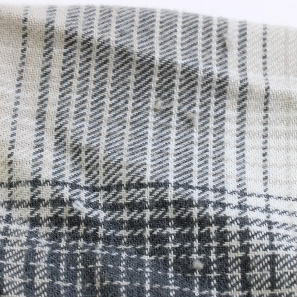 Ezekiel Beige and Gray Plaid Short-Sleeved Button-Down Shirt Men's Large