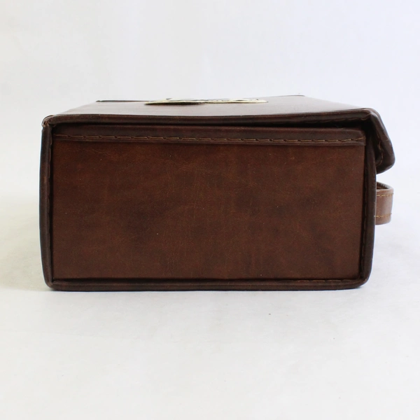 Service MFG Co Briefcase Cassette Holder W/ Vintage Snoopy Sticker 12 Tapes