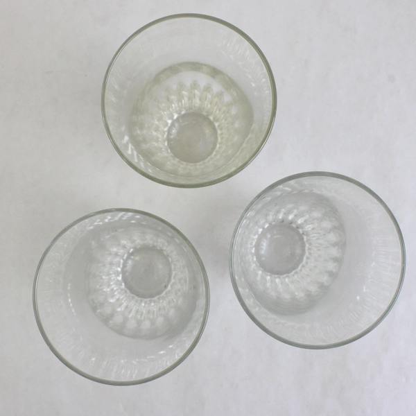 Set of 3 Crystal Highball Glasses 5 Inch
