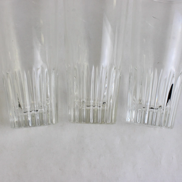 Set of 3 Crystal Highball Glasses 5 Inch