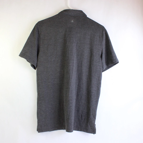 01.Algo Charcoal Gray Performance Polo Men's Size Medium