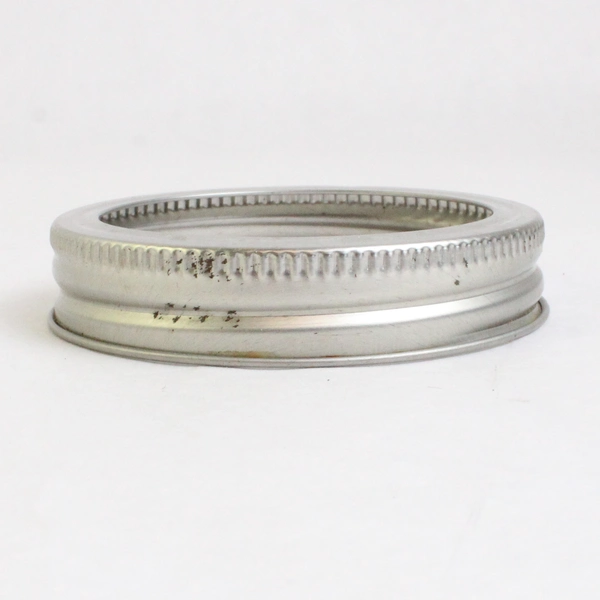 Lot of 24 Used Narrow Mouth Canning Jar Rings Gold White And Silver