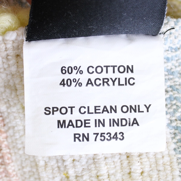 Max Studio Home Throw Blanket Multicolor Pastel W/ Tassels 27" x 33"