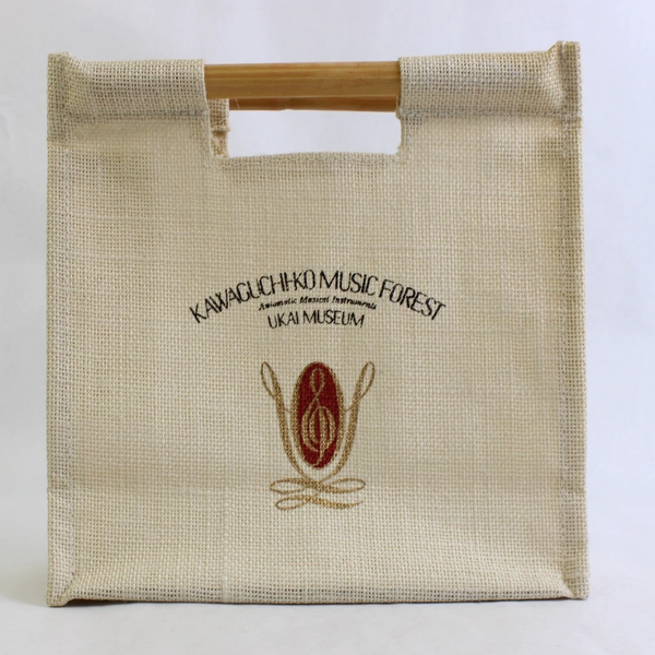 Kawaguchiko Music Forest Ukai Museum Small Woven Souvenir Tote