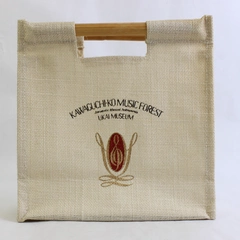 Kawaguchiko Music Forest Ukai Museum Small Woven Souvenir Tote