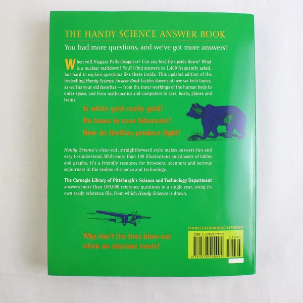 The Handy Science Answer Book Carnegie Library of Pittsburgh 1997 Paperback