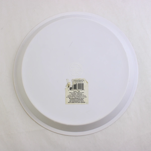 Four Star Round Tray Santa Claus Christmas Melamine Plastic 2012