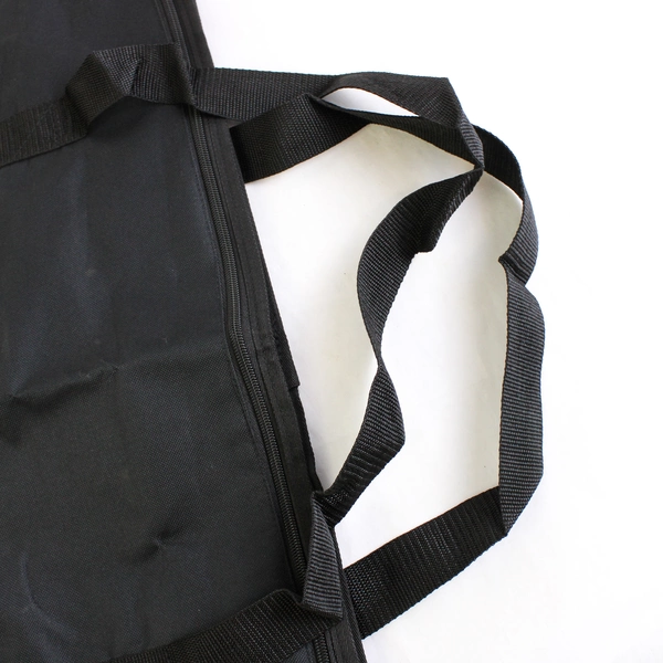 OasisSpace Solid Black Rectangular Bag W/ Handles & Zipper 29" x 16"