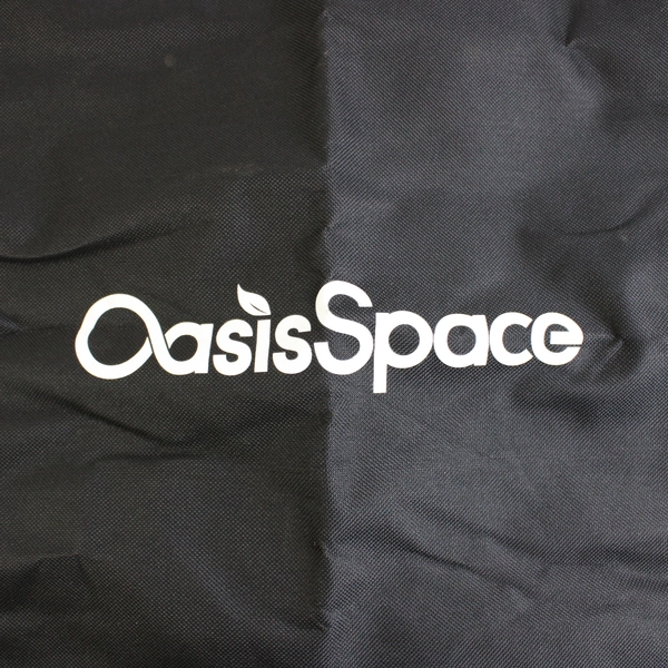 OasisSpace Solid Black Rectangular Bag W/ Handles & Zipper 29" x 16"