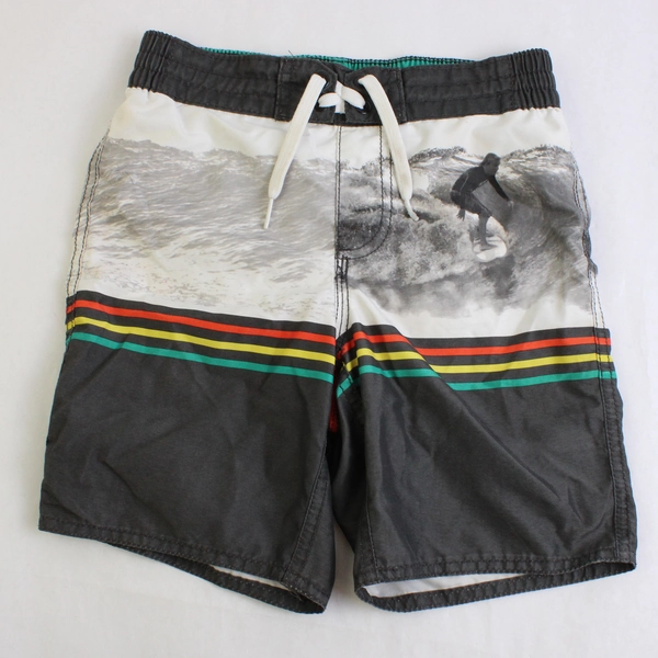 Old Navy Surfer Theme Swim Trunks Boys' Size Small 6-7