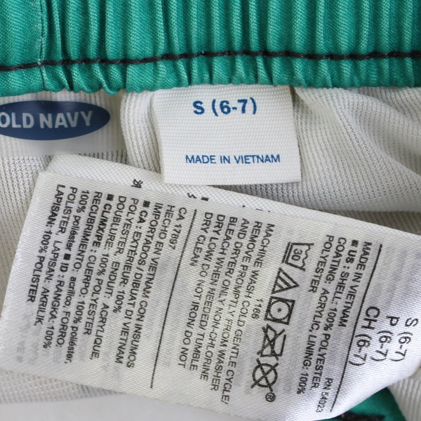 Old Navy Surfer Theme Swim Trunks Boys' Size Small 6-7