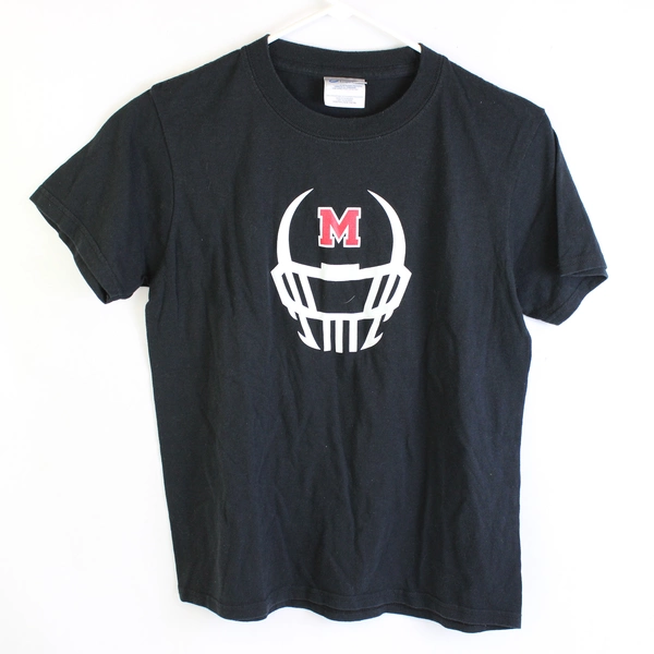 Port and Company McMinnville Football Black T-Shirts Youth Size Large
