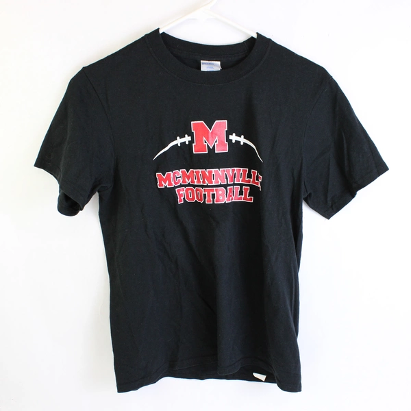 Port and Company McMinnville Football Black T-Shirts Youth Size Large