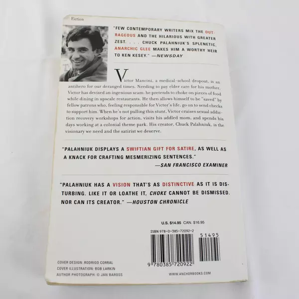 Choke by Chuck Palahniuk Paperback Book
