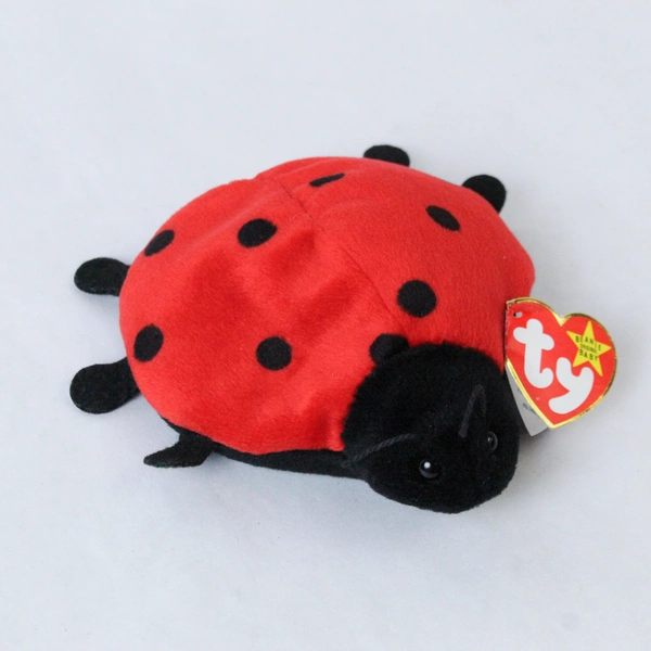 TY Beanie Baby Lucky 1995 Ladybug With Tag Error 1993 Plush Toy Style 4040