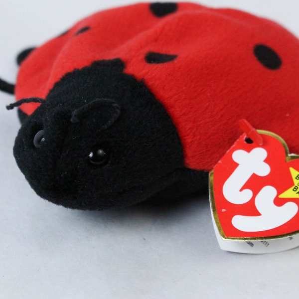 TY Beanie Baby Lucky 1995 Ladybug With Tag Error 1993 Plush Toy Style 4040