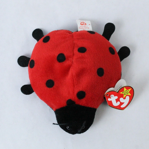 TY Beanie Baby Lucky 1995 Ladybug With Tag Error 1993 Plush Toy Style 4040