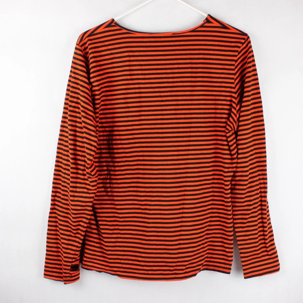 Emerson Street OSU Orange and Black Striped Long-Sleeve Top Women's Large