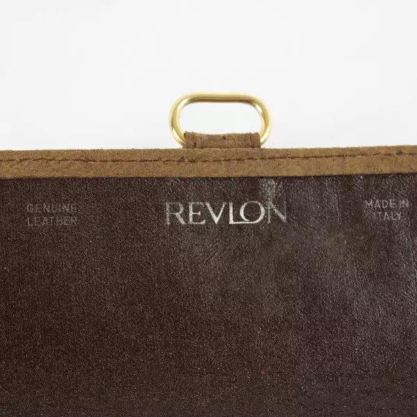 Vintage Revlon Nail Kit with Original Leather Roll Up Case Classic Manicure Set