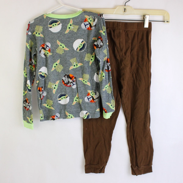 2 Pc Star Wars Grogu Baby Yoda Long-Sleeve Pajama Set Boys' Size 8