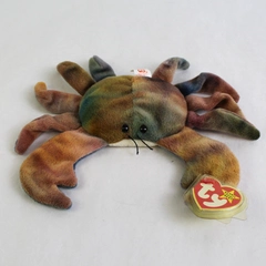 Ty Beanie Baby Claude 1996 Multicolor Crab With Tag Plush Doll Toy 4083