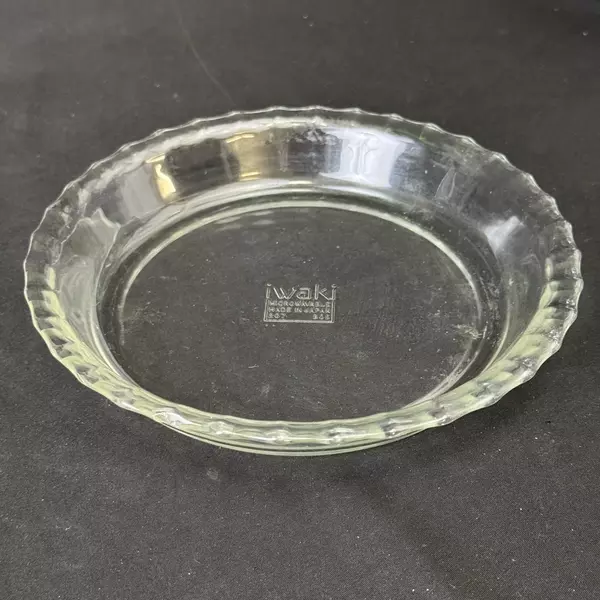 Iwaki 7.5 Inch Clear Glass Pie Tart Dish 207