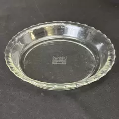 Iwaki 7.5 Inch Clear Glass Pie Tart Dish 207