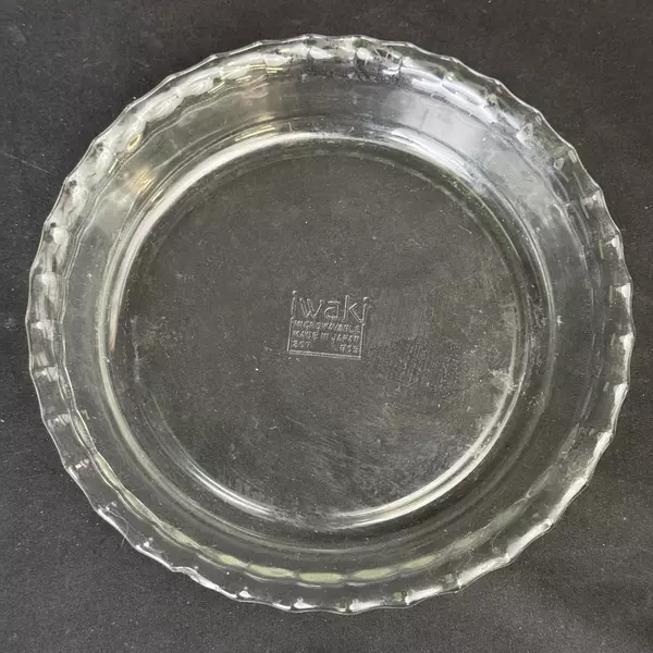 Iwaki 7.5 Inch Clear Glass Pie Tart Dish 207