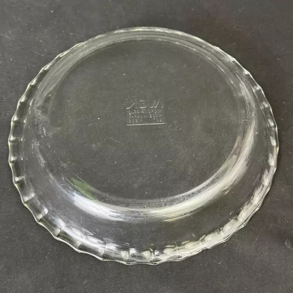 Iwaki 7.5 Inch Clear Glass Pie Tart Dish 207