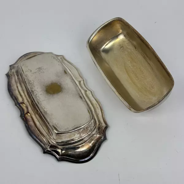 Vintage FB Rogers Silver Plate Butter Dish And Lid 696 No Glass Liner