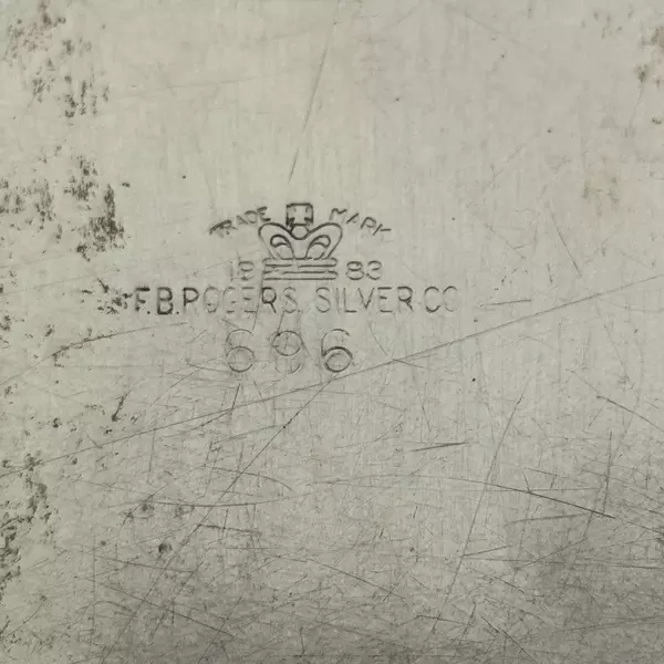 Vintage FB Rogers Silver Plate Butter Dish And Lid 696 No Glass Liner