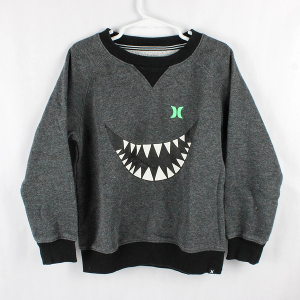 Hurley Gray Graphic Sweatshirt Boys' Size 6