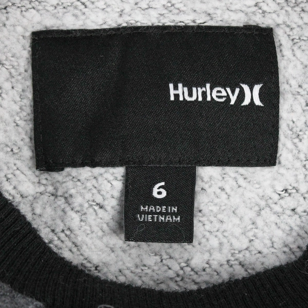 Hurley Gray Graphic Sweatshirt Boys' Size 6
