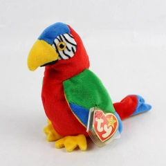 Ty Beanie Baby Jabber 1997 Macaw Parrot With Tag Errors 1998 Plush Doll Toy