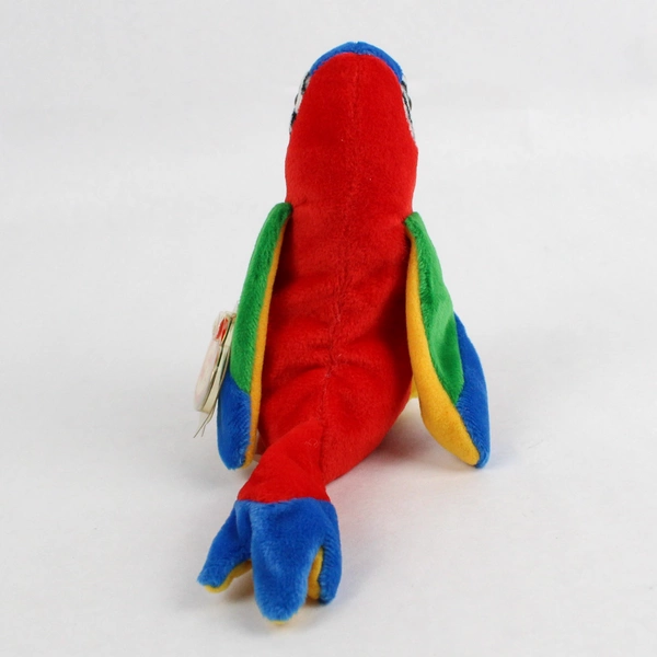Ty Beanie Baby Jabber 1997 Macaw Parrot With Tag Errors 1998 Plush Doll Toy
