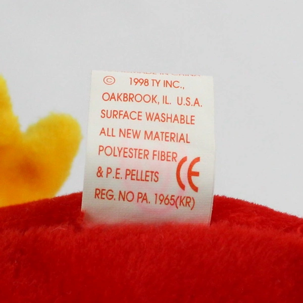 Ty Beanie Baby Jabber 1997 Macaw Parrot With Tag Errors 1998 Plush Doll Toy