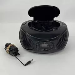 GPX BCB 119B Black Bluetooth Boombox CD And FM Radio Works