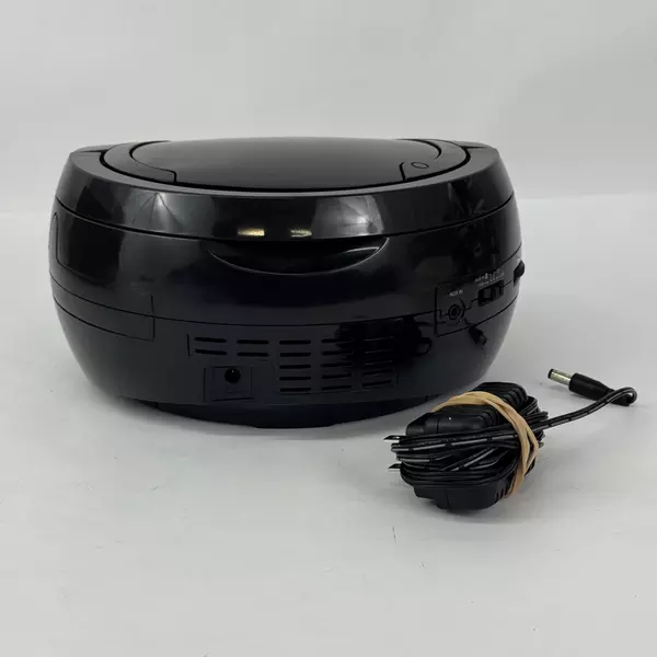GPX BCB 119B Black Bluetooth Boombox CD And FM Radio Works