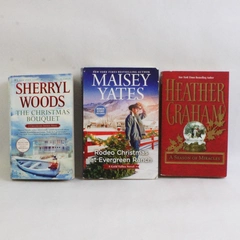 Lot of 3 Paperback Christmas Holiday Romance Novels