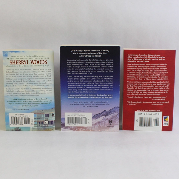 Lot of 3 Paperback Christmas Holiday Romance Novels