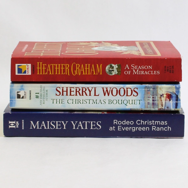 Lot of 3 Paperback Christmas Holiday Romance Novels