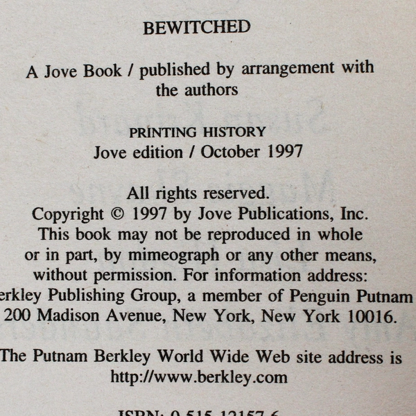 Bewitched: Spellbinding Stories of Magic and Romance 1997 Paperback