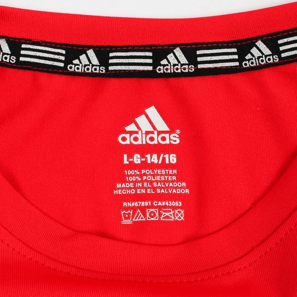 Adidas Portland Trail Blazers Red Long-Sleeve Athletic Shirt Boys' Large 14/16