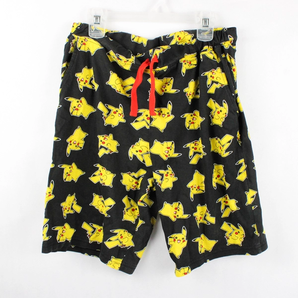 TDP Textiles Pokemon Pikachu Pattern Pajama Shorts Boys' Size 13-14 Yrs