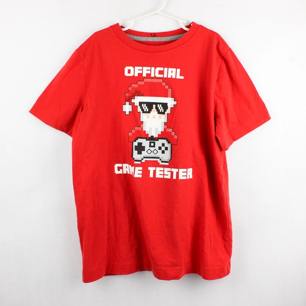 Thereabouts Official Game Tester Santa Claus T-Shirt Boys' Med 10/12 Husky