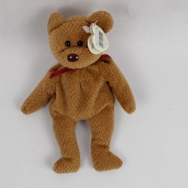 TY Beanie Baby Curly the Bear 8.5" Plush Stuffed Animal Toy