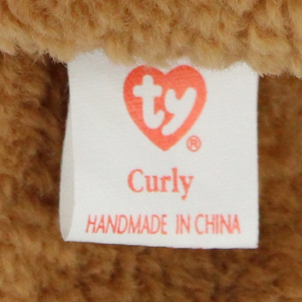 TY Beanie Baby Curly the Bear 8.5" Plush Stuffed Animal Toy