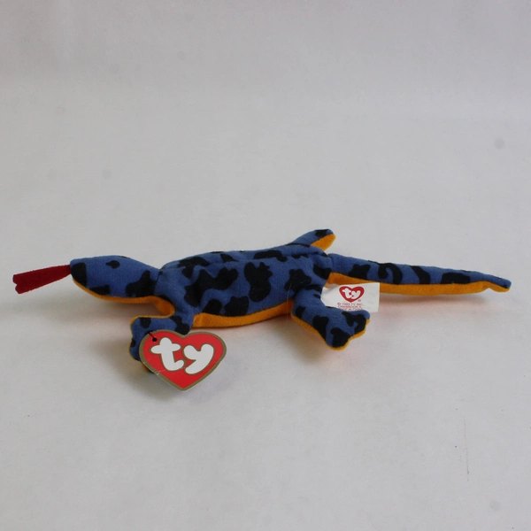 Lot of 3 Teenie Beanie Babies 1993 Scoop Pelican Lizz Lizard Chocolate Moose