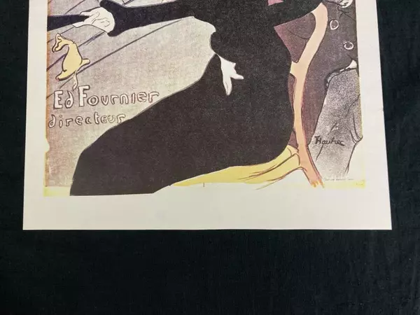 Vtg Framed & Matted Art Print Divan Japonais by Toulouse Lautrec 9x12in